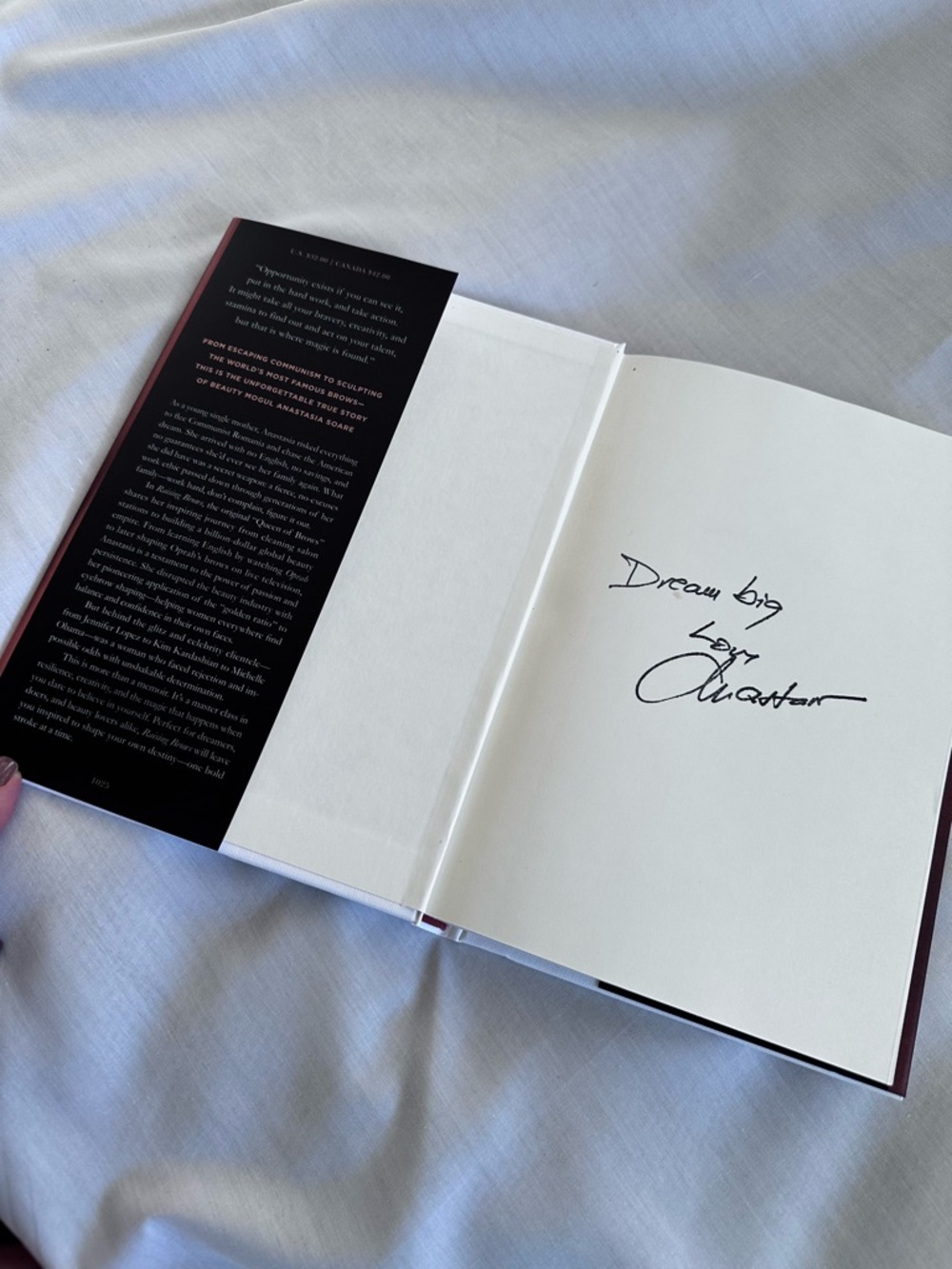 Anastasia Beverly Hills Autographed by Author “Raising Brows” Book